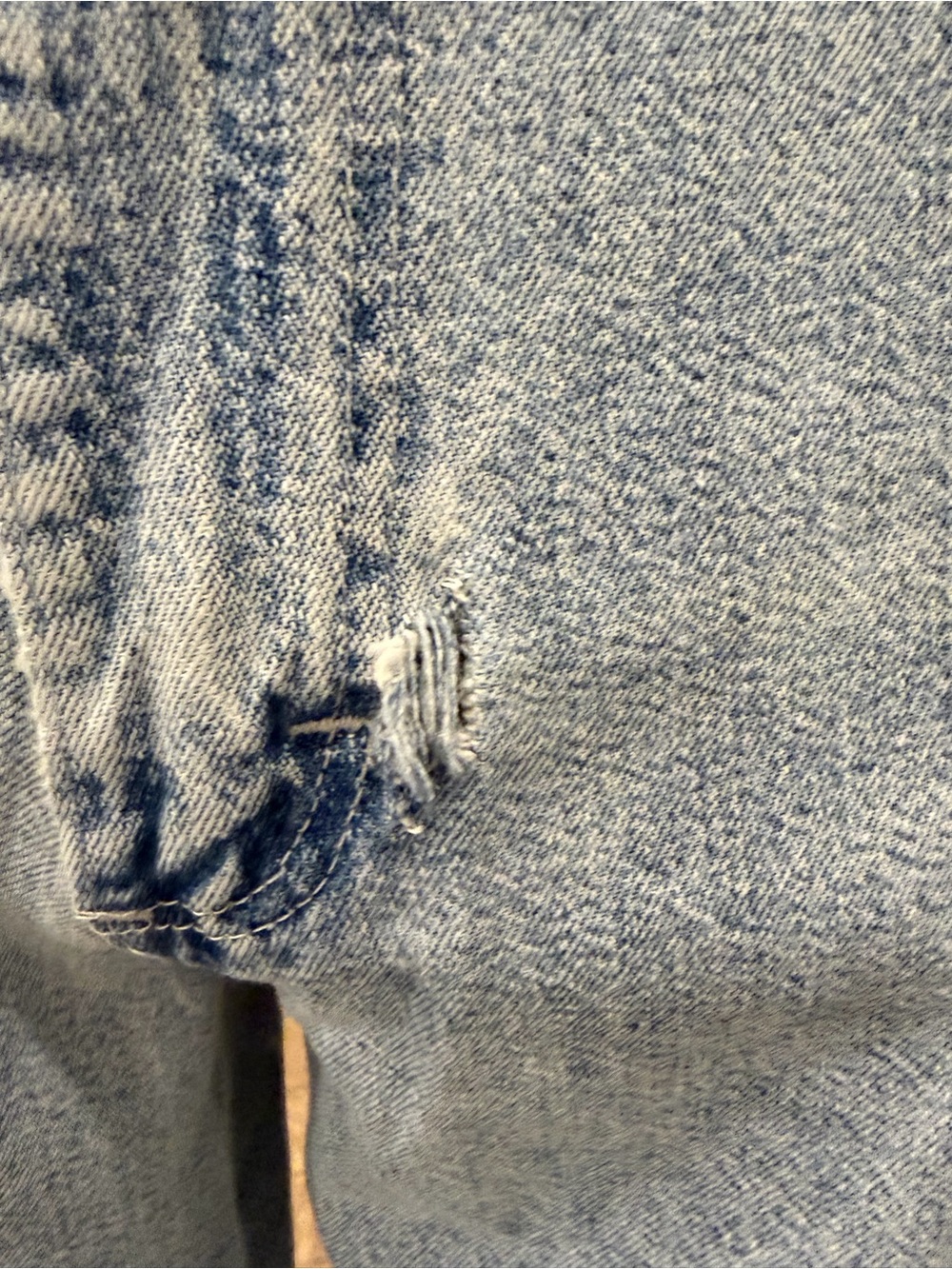 High-Rise Light Blue Cropped Wide-Leg Jeans with custom detail - Picture 3 of 10